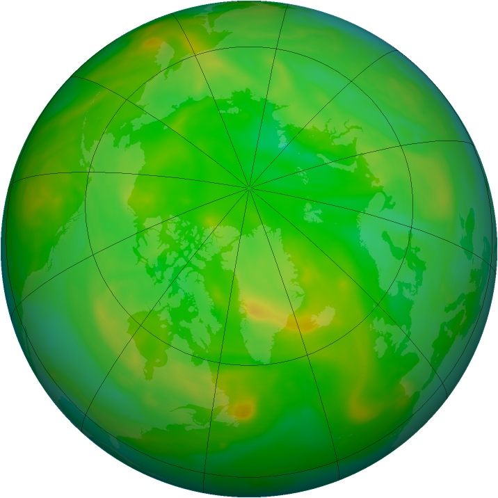 Arctic ozone map for 02 July 2006